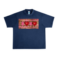 Navy Valentine's Day Xoxo Urban Heavy Tee - RanaPortraitStore