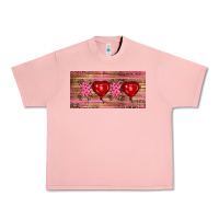 Salmon Valentine's Day Xoxo Urban Heavy Tee - RanaPortraitStore