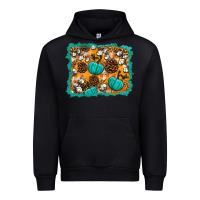 Black fall pumpkin distressed background Urban Hoodie - BundleAndBundleShop