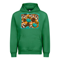 Emerald fall pumpkin distressed background Urban Hoodie - BundleAndBundleShop