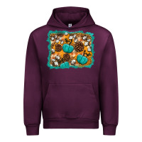 Mauve Wine fall pumpkin distressed background Urban Hoodie - BundleAndBundleShop
