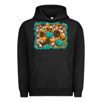 Pigment Black fall pumpkin distressed background Urban Hoodie - BundleAndBundleShop