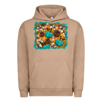 Pigment Burro fall pumpkin distressed background Urban Hoodie - BundleAndBundleShop