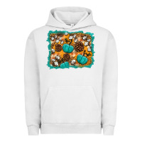 Pigment Lunar Rock fall pumpkin distressed background Urban Hoodie - BundleAndBundleShop