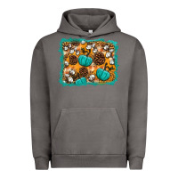 Pigment Tornado fall pumpkin distressed background Urban Hoodie - BundleAndBundleShop