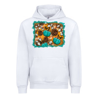 White fall pumpkin distressed background Urban Hoodie - BundleAndBundleShop