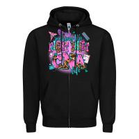 Black rocking the night shift cna life Zipper Hoodie - AdoDesignShop