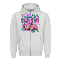 Dove Grey rocking the night shift cna life Zipper Hoodie - AdoDesignShop
