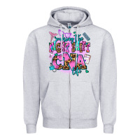 Heather Grey rocking the night shift cna life Zipper Hoodie - AdoDesignShop