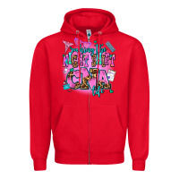 Red rocking the night shift cna life Zipper Hoodie - AdoDesignShop