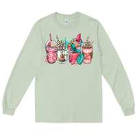 Matcha rock hand coffee cups Long Sleeve Tee - Zillion Design Studio