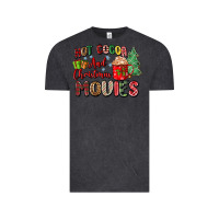 Vintage Black hot cocoa and christmas movies Vintage Tee - Zillion Design Studio