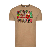 Vintage Coffee hot cocoa and christmas movies Vintage Tee - Zillion Design Studio