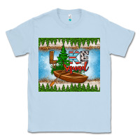Dusty Blue lake squad tumbler Classic Tee - HRA Design Shop