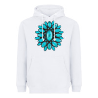 White turqoise gemstone Heavyweight Hoodie - AdoDesignShop