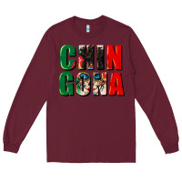 Burgundy chingona Long Sleeve Tee - CTS Tumbler Store