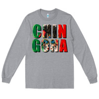 Heather Grey chingona Long Sleeve Tee - CTS Tumbler Store