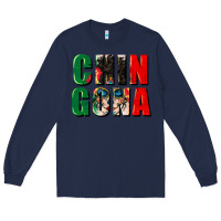 Navy chingona Long Sleeve Tee - CTS Tumbler Store