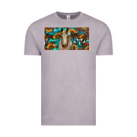 Vintage Zinc Horse With Sunflowers Aztec And Cowhide Vintage Tee - RanaPortraitStore