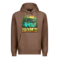 Chestnut camping caravan home Premium Hoodie - NancyCooperArtShop