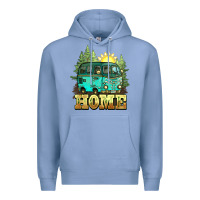 Colony Blue camping caravan home Premium Hoodie - NancyCooperArtShop