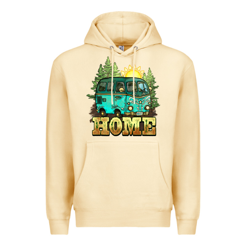 Camping Caravan Home Premium Hoodie by NancyCooperArtShop | Teevron