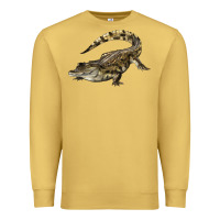 Antique Gold crocodile Premium Sweatshirt - LillyAllenDesigns