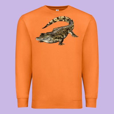 Crocodile Premium Sweatshirt Designed By Lillyallendesigns