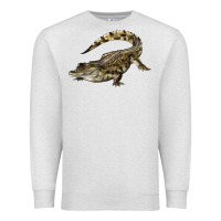 Oatmeal Heather crocodile Premium Sweatshirt - LillyAllenDesigns