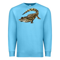 Ocean Blue crocodile Premium Sweatshirt - LillyAllenDesigns