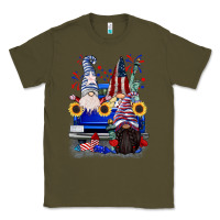Army Green 4th of July gnomes truck Classic Tee - CowGirlArtShop