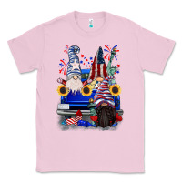 Bubblegum Pink 4th of July gnomes truck Classic Tee - CowGirlArtShop