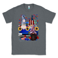 Charcoal Heather 4th of July gnomes truck Classic Tee - CowGirlArtShop