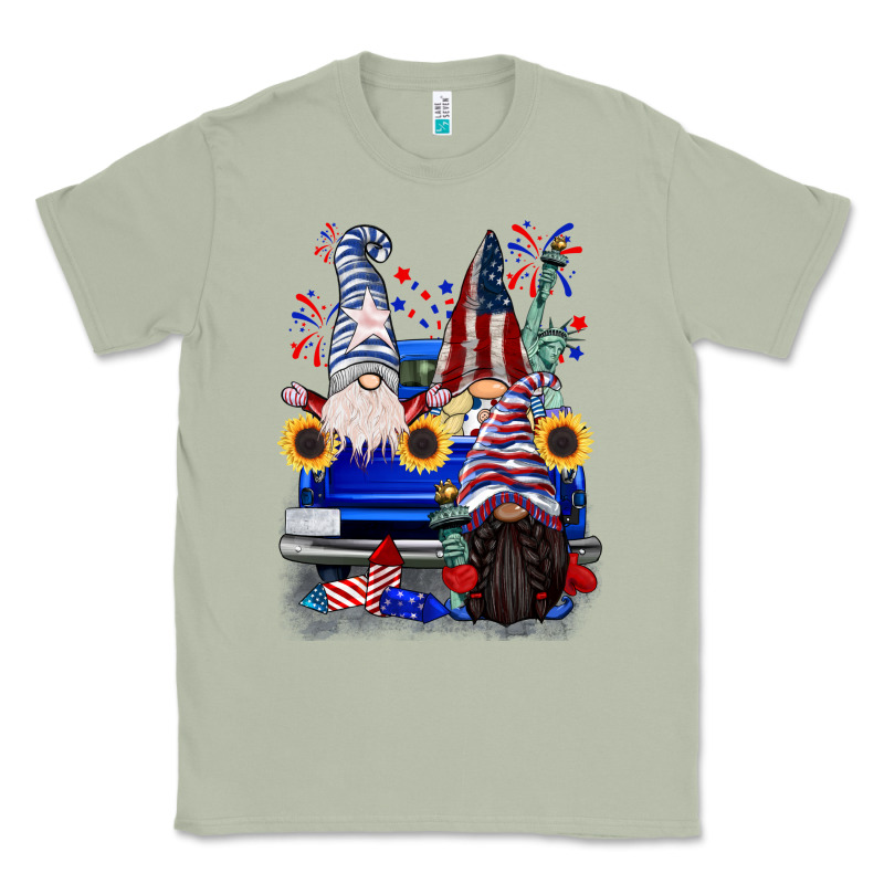 4th Of July Gnomes Truck Classic Tee by CowGirlArtShop | Teevron