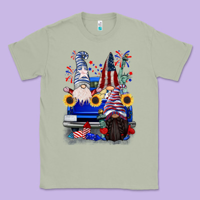 4th Of July Gnomes Truck Classic Tee Designed By Cowgirlartshop