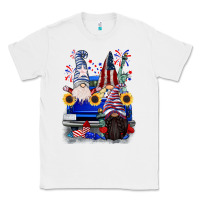 White 4th of July gnomes truck Classic Tee - CowGirlArtShop
