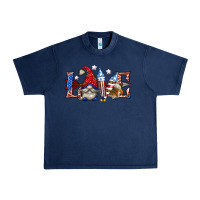 Navy love 4th july with gnome billie wilder Urban Heavy Tee - texasbilliewilder