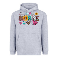 Heather Grey western nurse life Heavyweight Hoodie - Artiststas