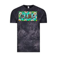 Cloud Black Turquoise and Daisy Mama Vintage Tee - RanaPortraitStore