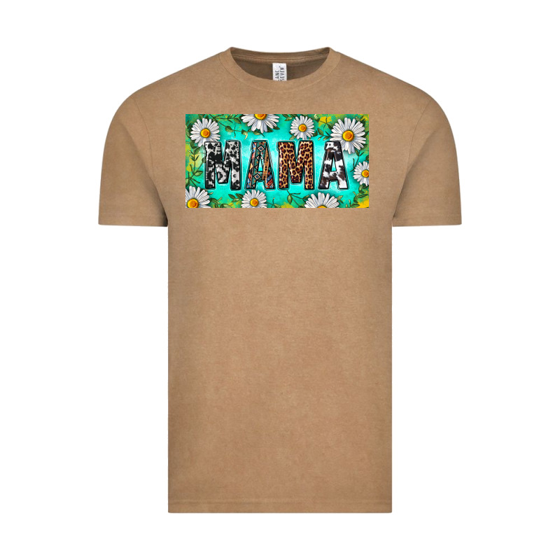 Turquoise And Daisy Mama Vintage Tee by RanaPortraitStore | Teevron