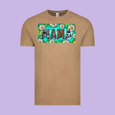 Vintage Tee Turquoise and Daisy Mama