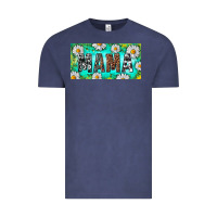 Vintage Denim Turquoise and Daisy Mama Vintage Tee - RanaPortraitStore
