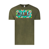 Vintage Olive Turquoise and Daisy Mama Vintage Tee - RanaPortraitStore