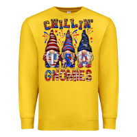 Lemon Chilling with my gnomies with usa Premium Sweatshirt - NancyCooperArtShop