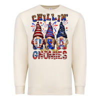 Sandshell Chilling with my gnomies with usa Premium Sweatshirt - NancyCooperArtShop