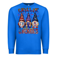 True Royal Chilling with my gnomies with usa Premium Sweatshirt - NancyCooperArtShop