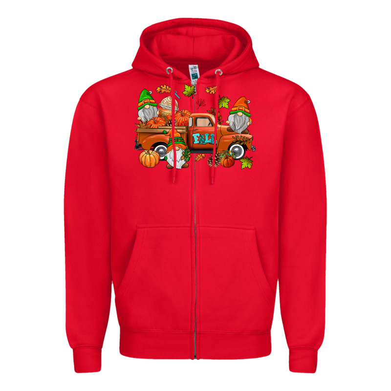 Fall Gnomes Truck Zipper Hoodie by AdoDesignShop | Teevron