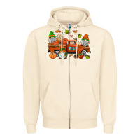 Sandshell fall gnomes truck Zipper Hoodie - AdoDesignShop