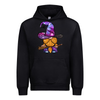Black witch gnome with broom Urban Hoodie - BundleAndBundleShop