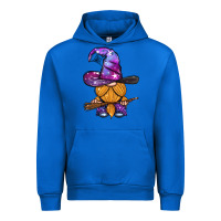 Cobalt witch gnome with broom Urban Hoodie - BundleAndBundleShop